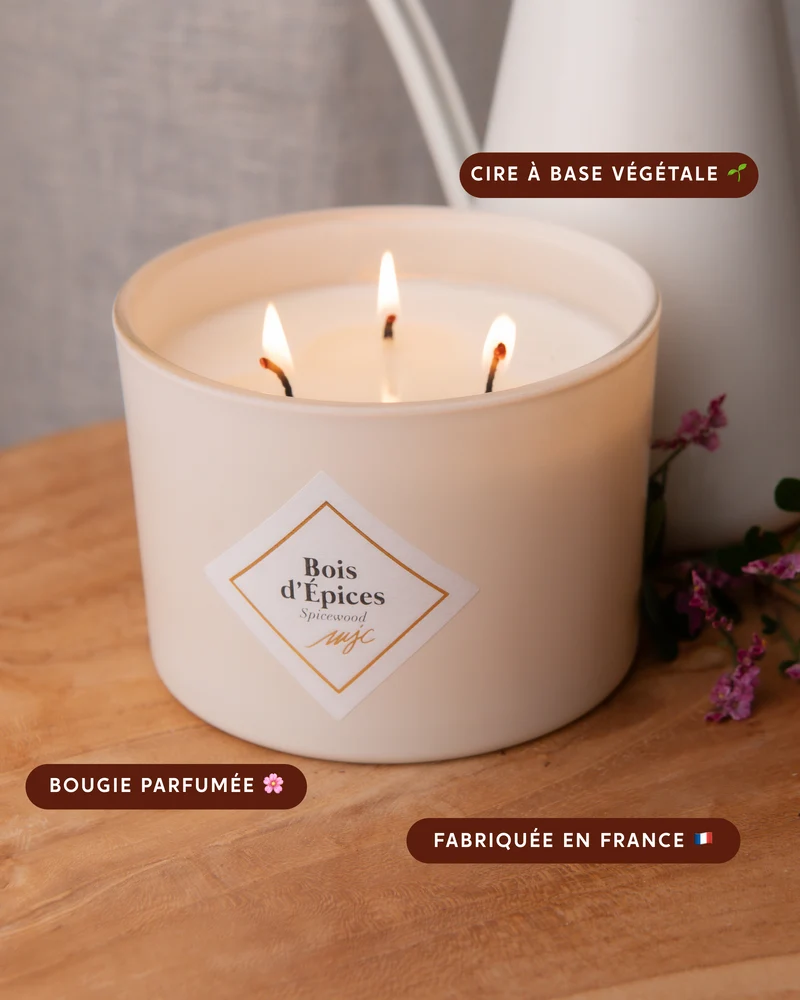 Grande bougie Bois d'épices