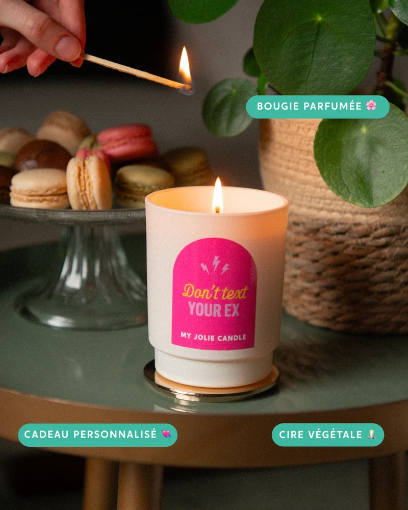 Bougie parfumée à messages