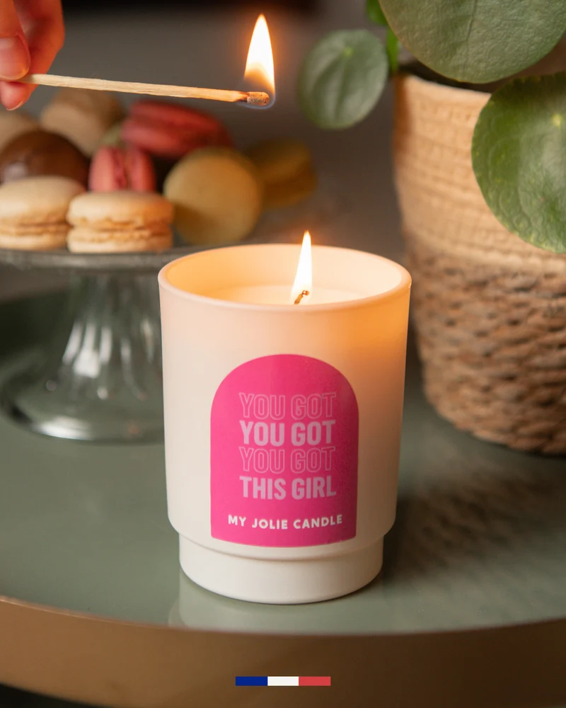 Bougie parfumée à messages