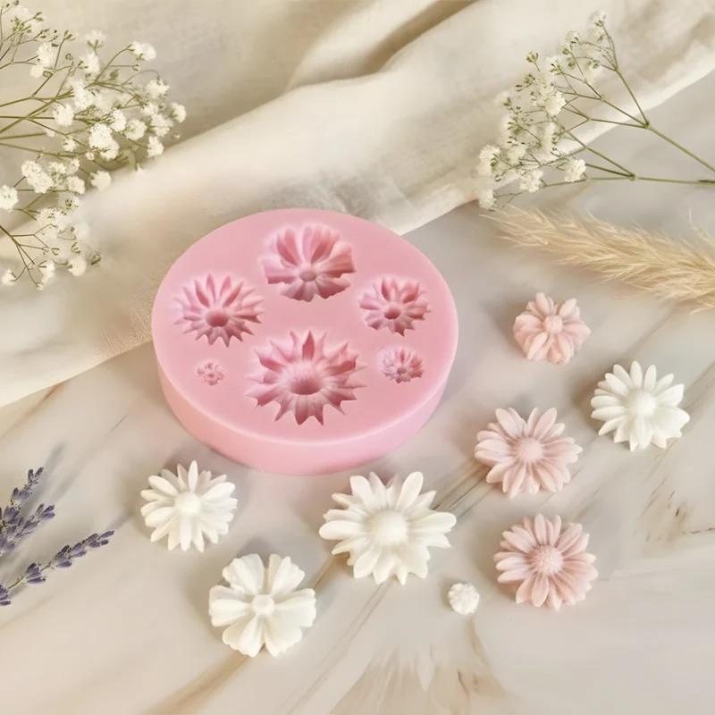Moule décoration Pâquerettes - Silicone