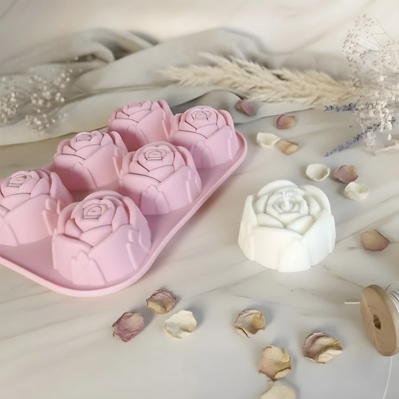 Moule bougie Fleurs - Silicone
