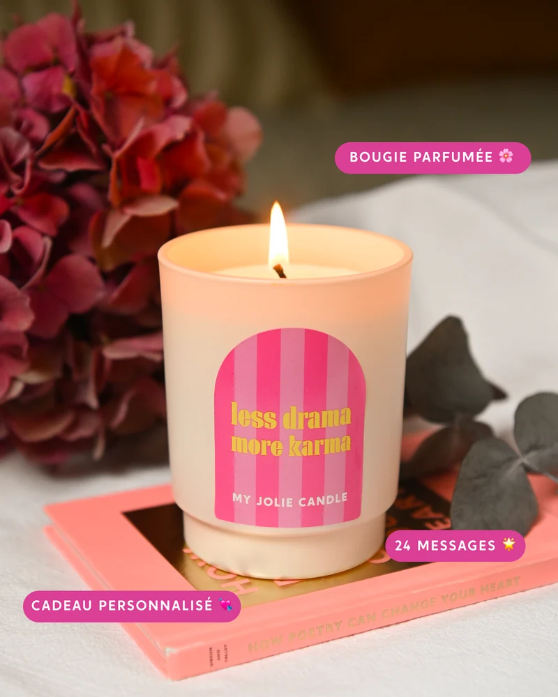 Bougie parfumée - Less drama more karma