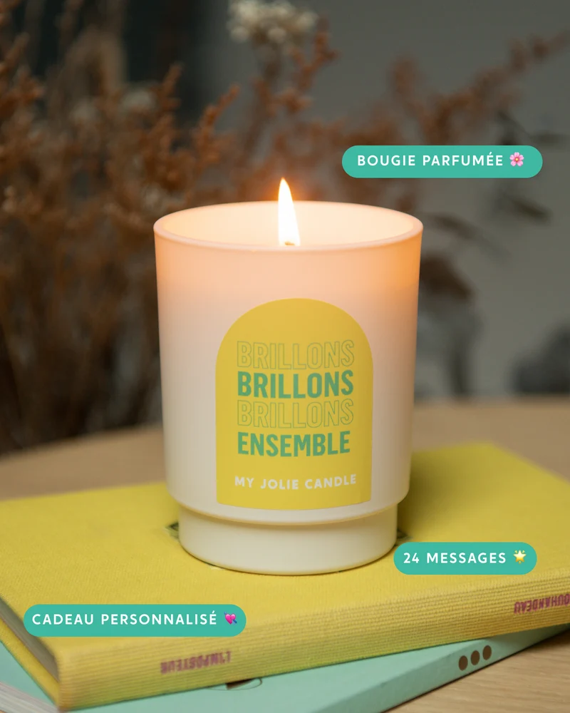 Bougie parfumée - Brillons ensemble