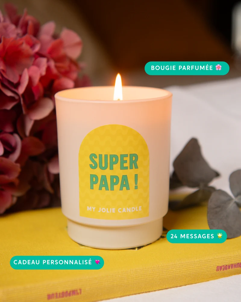 Bougie parfumée - Super Papa !