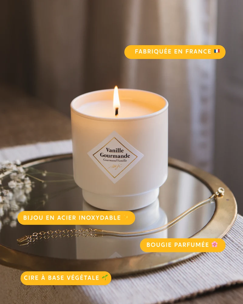 Bougie bijou surprise Vanille Gourmande