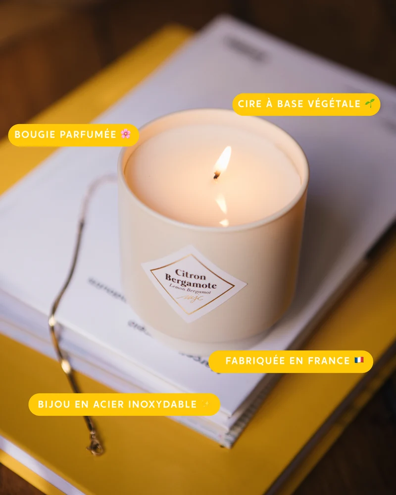 Bougie bijou surprise Citron Bergamote