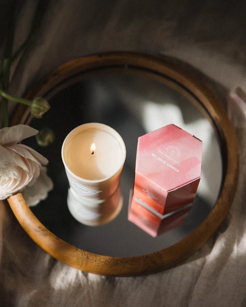 Petite bougie Rose du Jardin