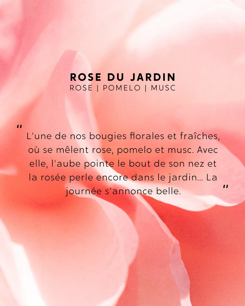 Petite bougie Rose du Jardin