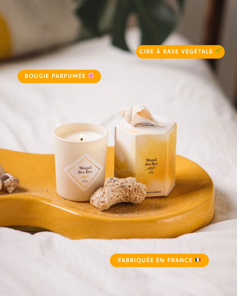 Petite bougie Monoï des Îles
