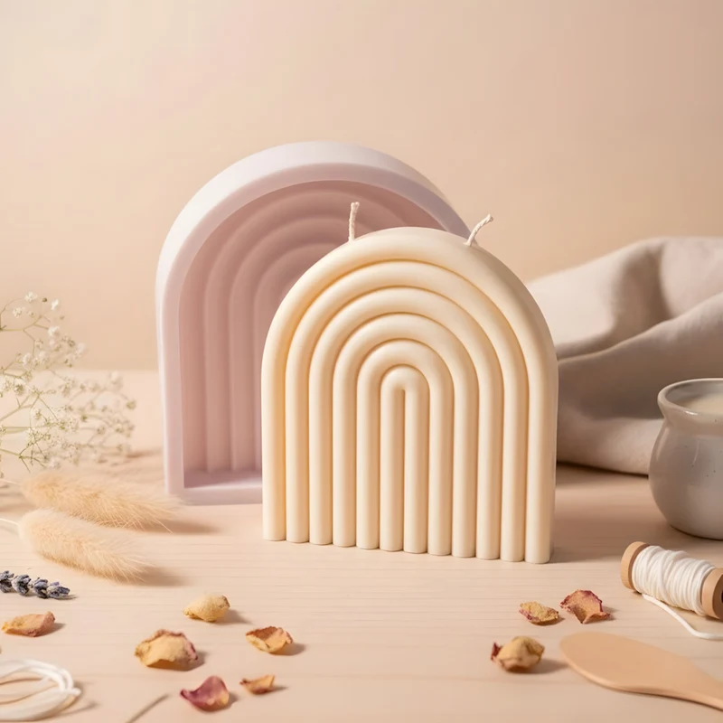 Moule bougie Arc-en-ciel - Silicone