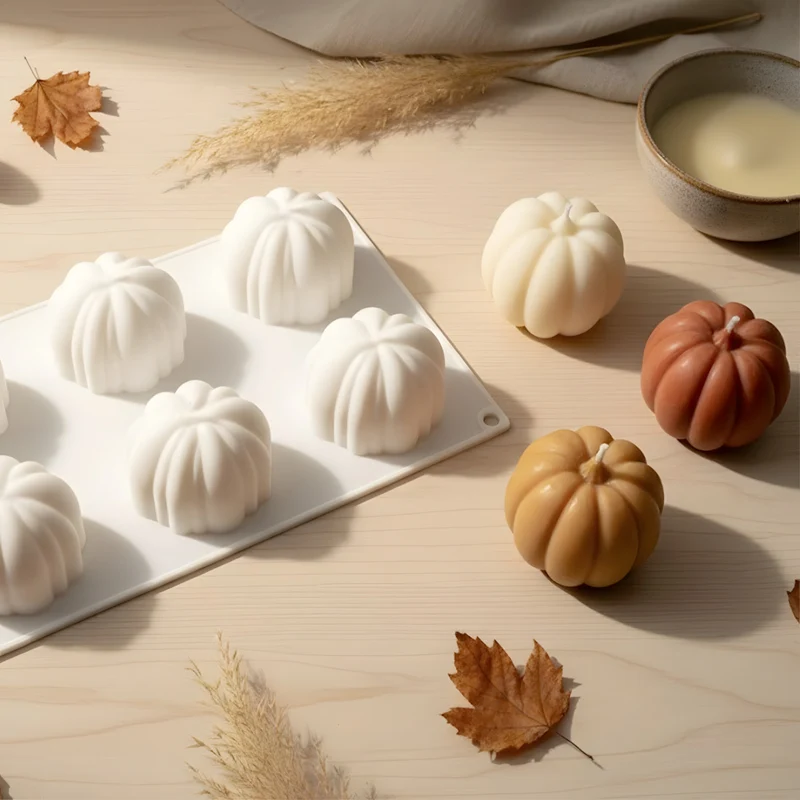Moule bougie Citrouilles - Silicone