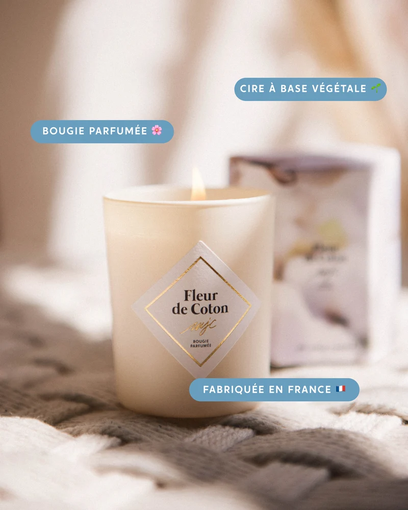 Petite bougie Fleur de Coton