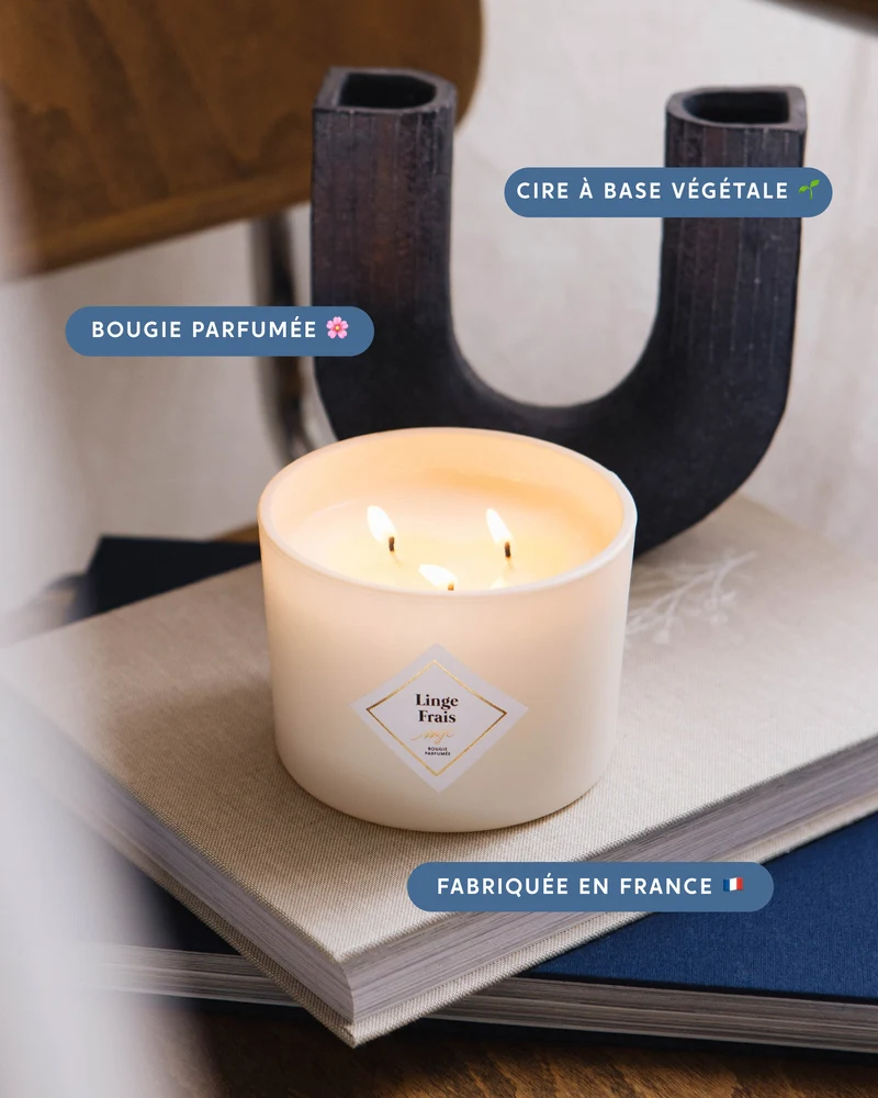 Grande bougie Linge Frais