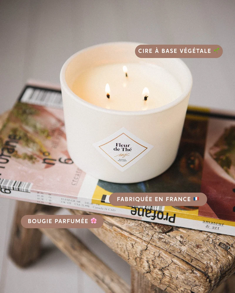 Grande bougie Fleur de Thé