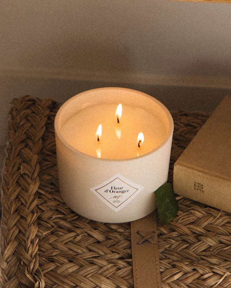 Grande bougie Fleur d'Oranger