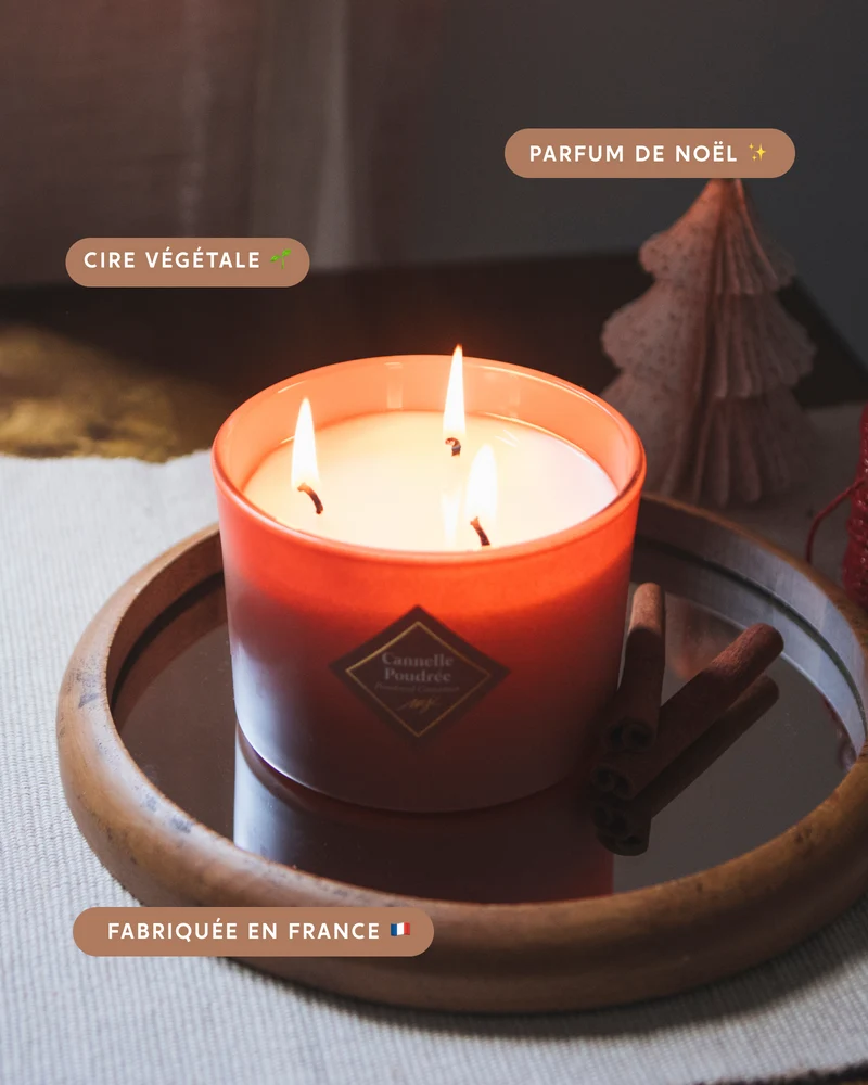 Grande bougie Cannelle Poudrée