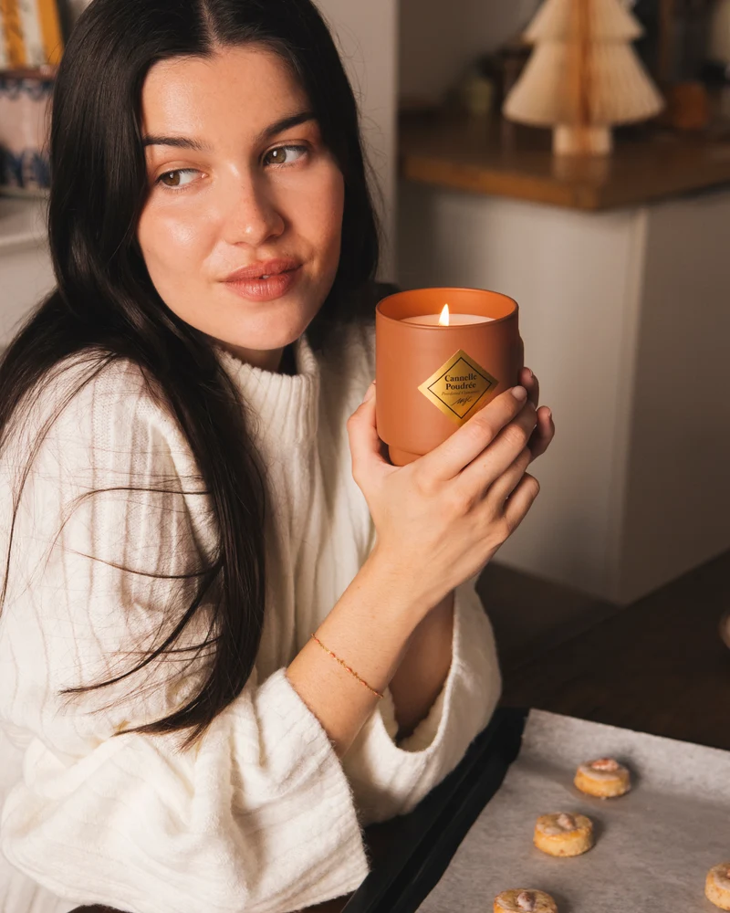 Bougie bijou Cannelle Poudrée