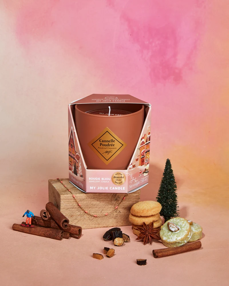 Bougie bijou Cannelle Poudrée