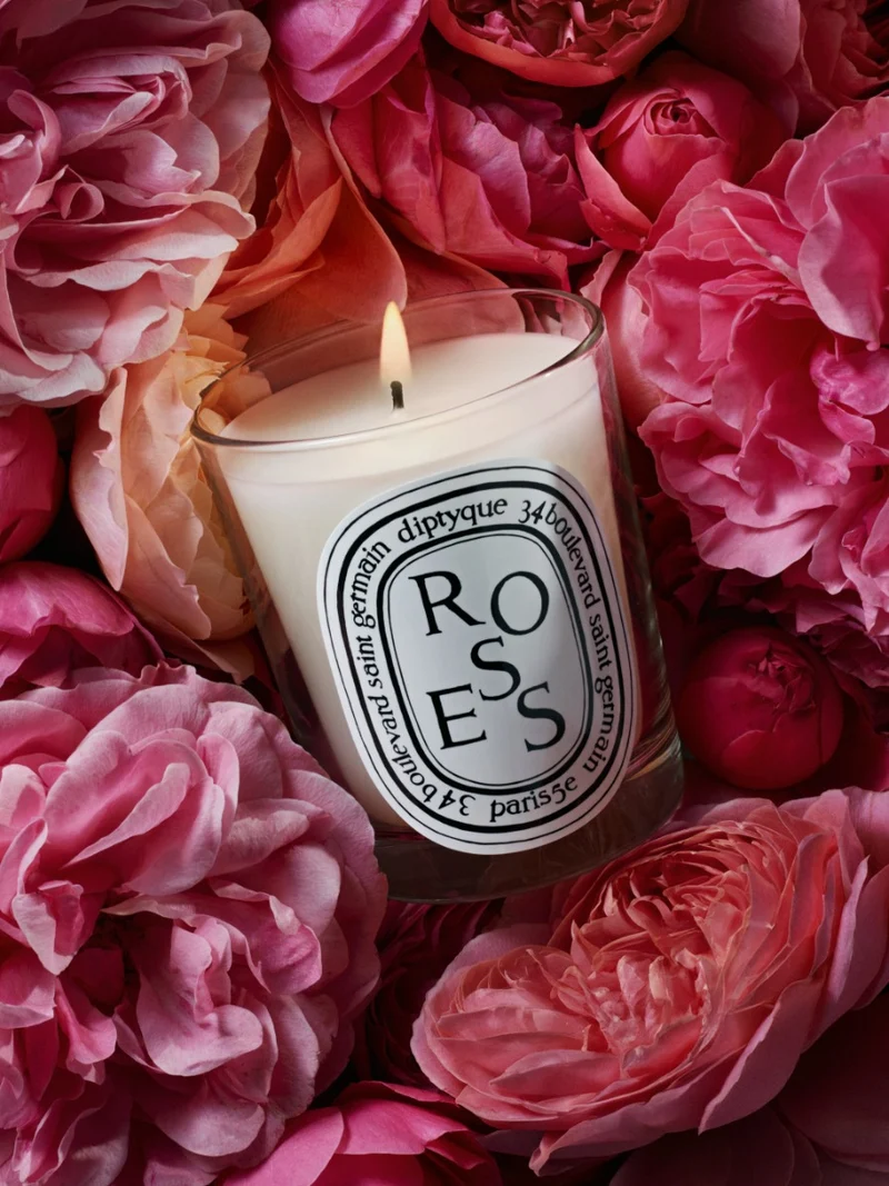 Roses - Bougie petit modèle