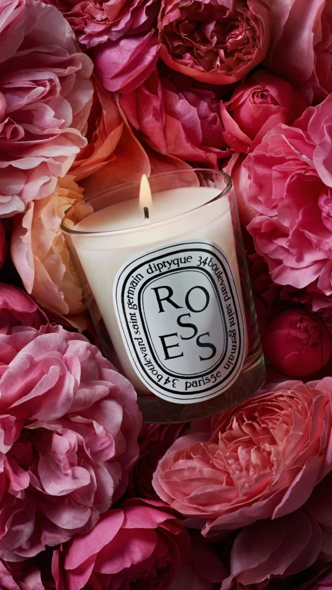 Roses - Bougie petit modèle