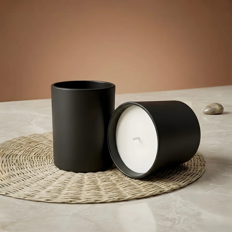 Verre bougie Noir mat - 70 ml