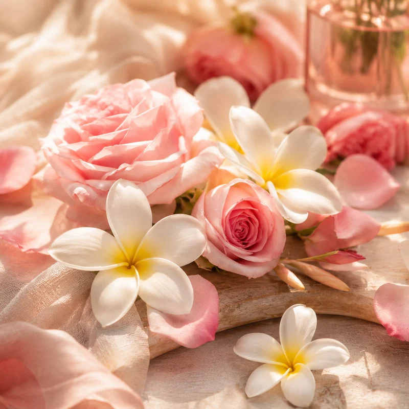 Monoï rosé - Parfum pour bougie