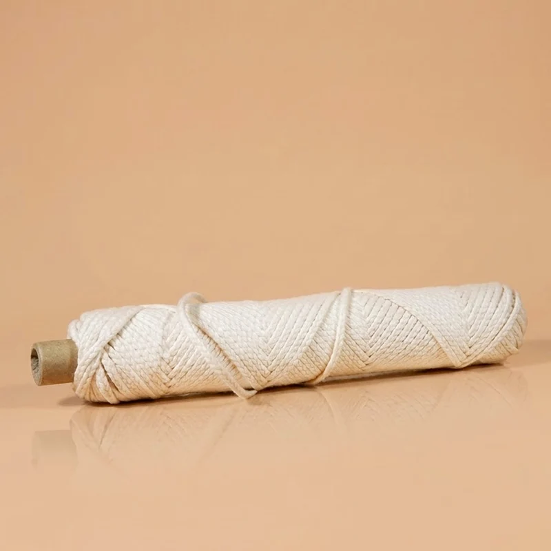 Mèches plates en coton pour bougies