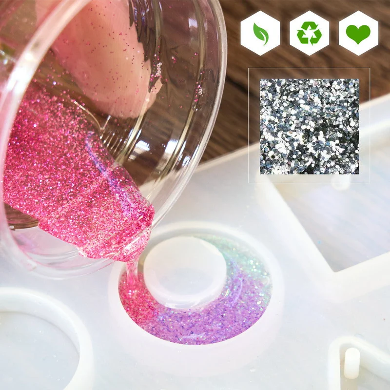Paillettes biodégradables brillantes pour créations parfumées