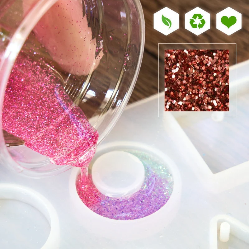 Paillettes biodégradables brillantes pour créations parfumées