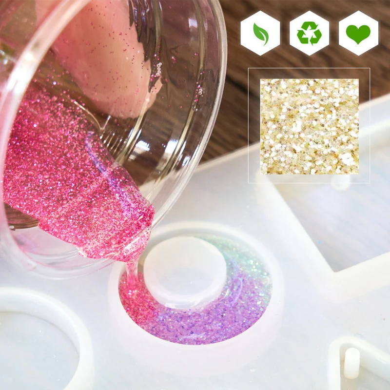 Paillettes biodégradables brillantes pour créations parfumées