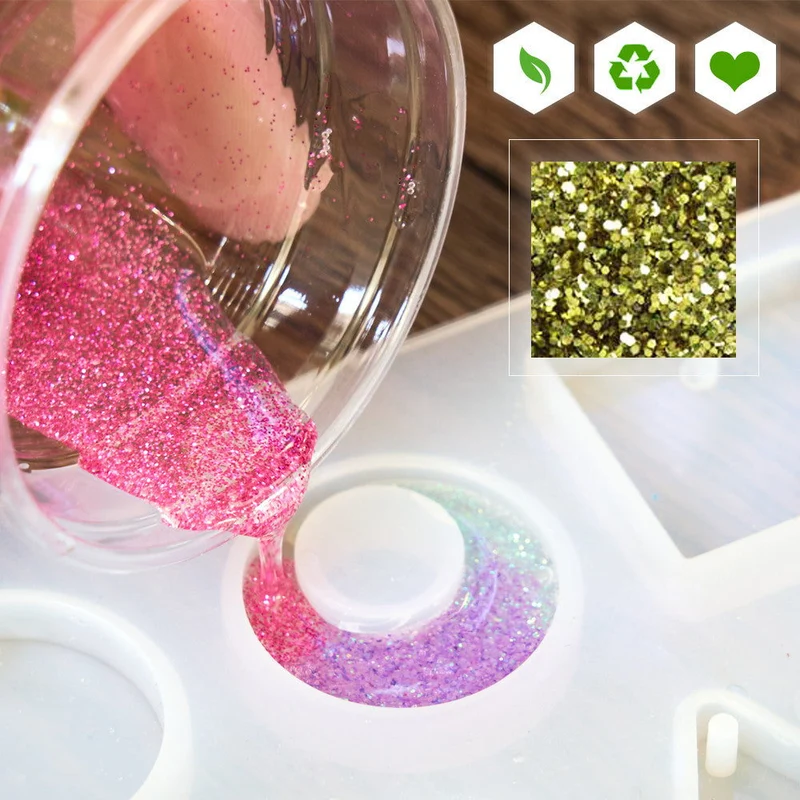 Paillettes biodégradables brillantes pour créations parfumées