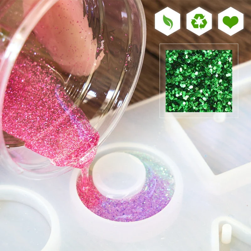 Paillettes biodégradables brillantes pour créations parfumées