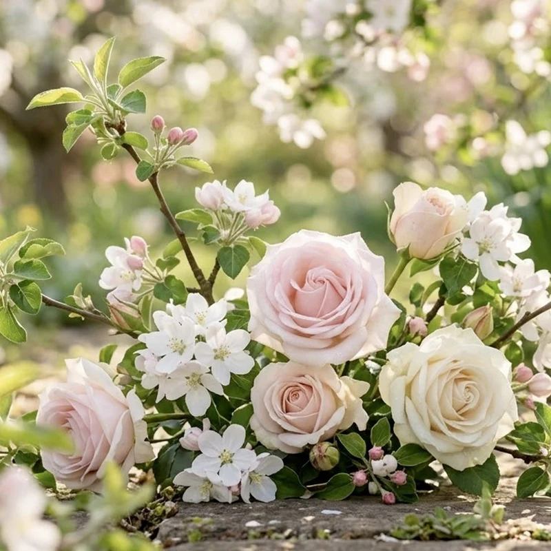Rose et fleur de pommier - Parfum pour bougie