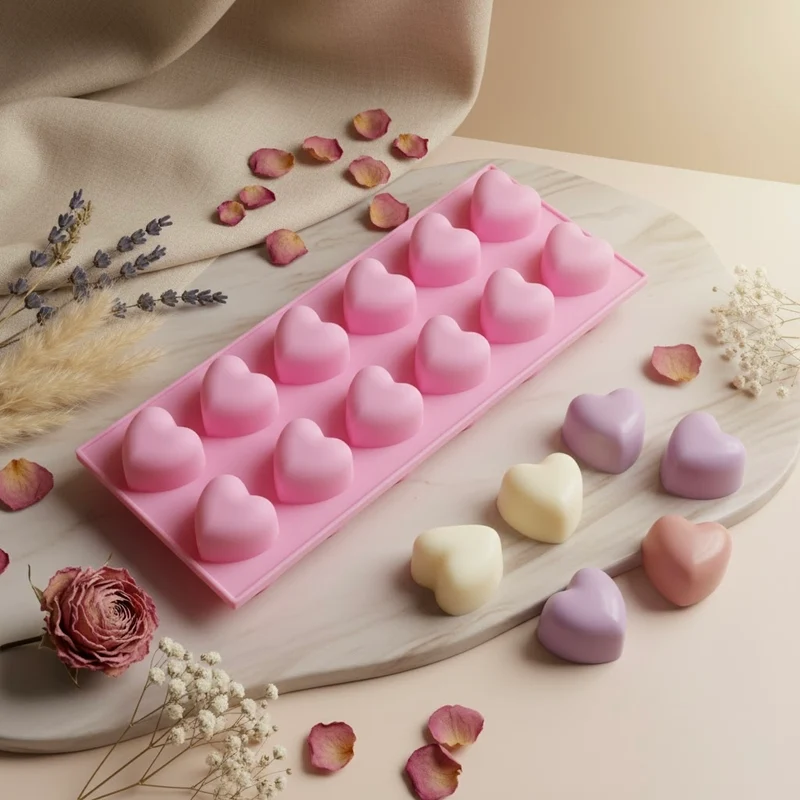 Moule fondant Cœurs - Silicone