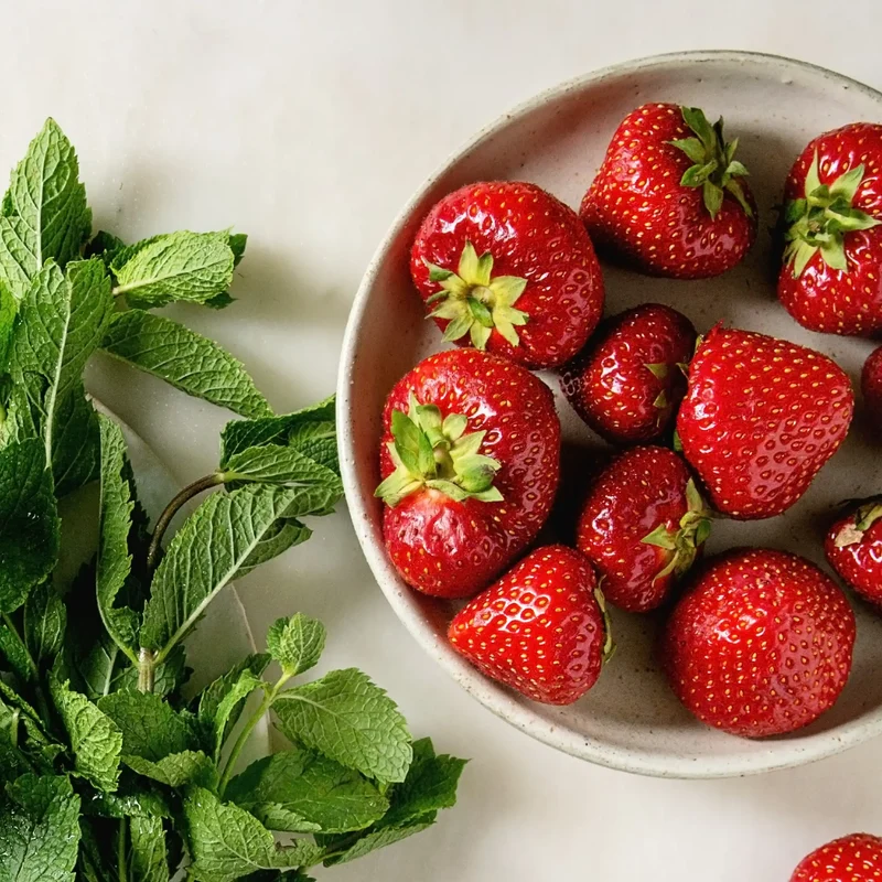 Fraise et menthe douce - Parfum pour bougie