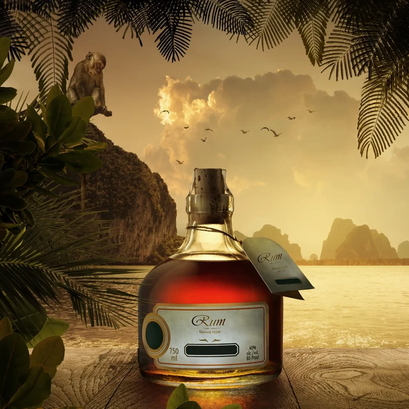Vieux rhum - Parfum pour bougie