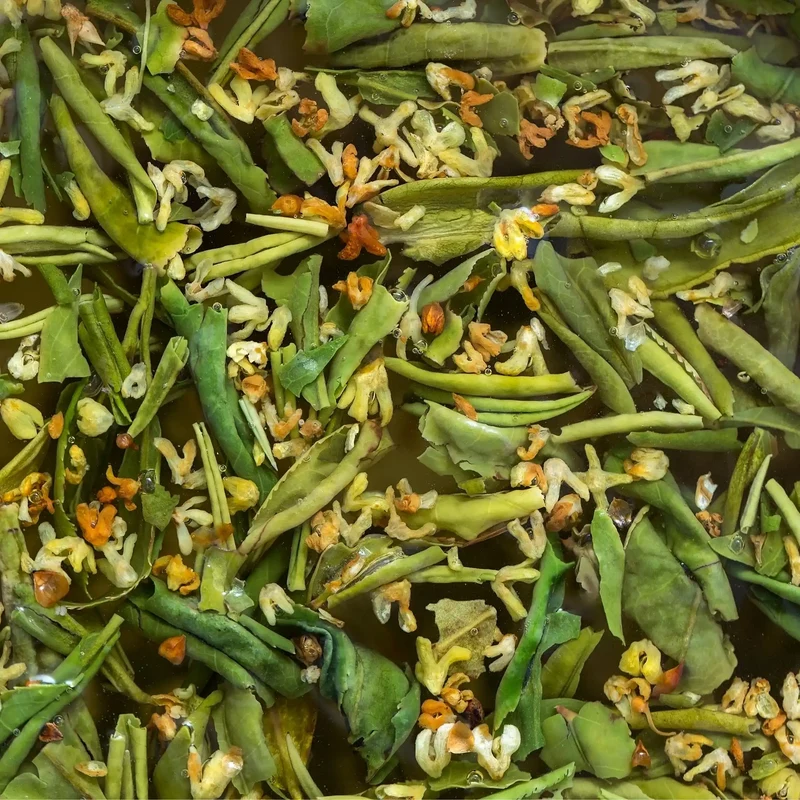 Thé vert et osmanthus - Parfum pour bougie