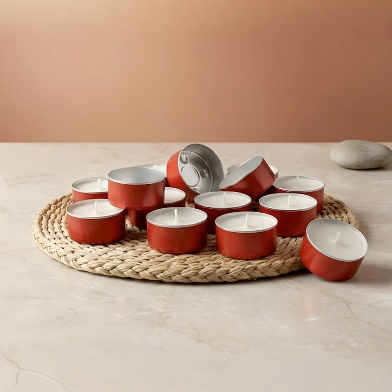Coupelle bougie chauffe-plat Rouge