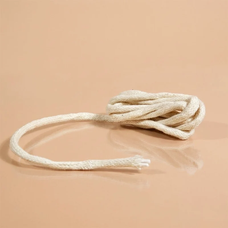 Mèches rondes en coton pour bougies de jardin