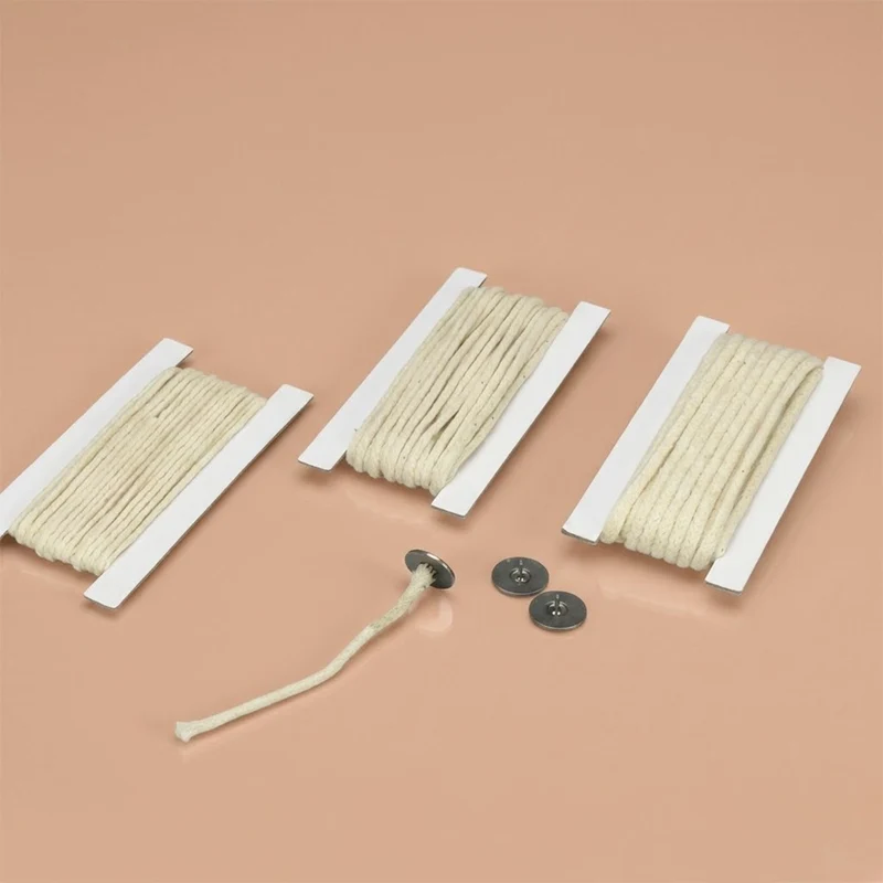 Mèches rondes en coton pour bougies de jardin