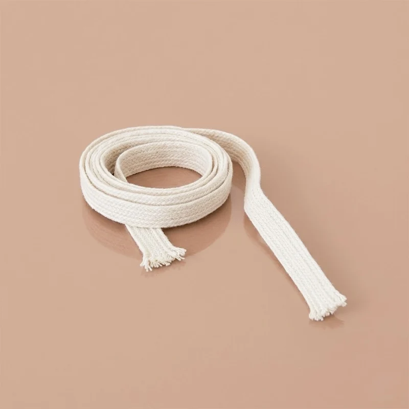 Mèches plates en coton pour bougies de jardin