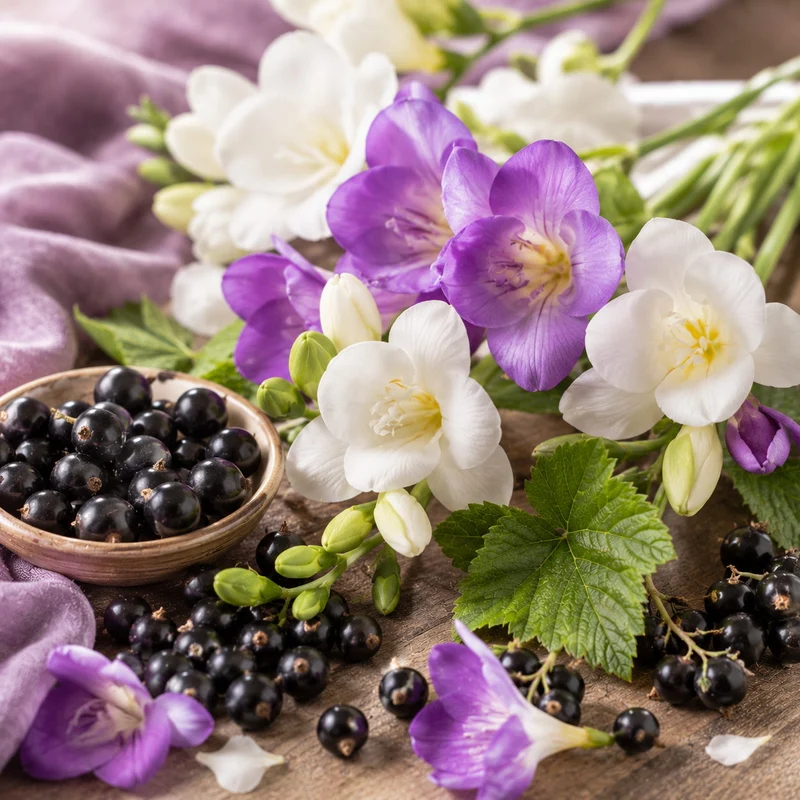 Cassis et freesia - Parfum pour bougie