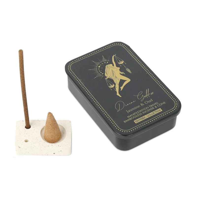Wierook Esoteric Collection Divine Goddess & brander in blikken schuifdoosje