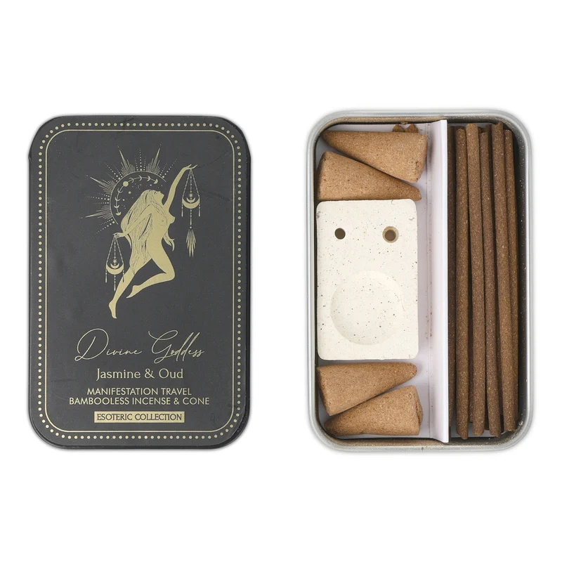 Wierook Esoteric Collection Divine Goddess & brander in blikken schuifdoosje