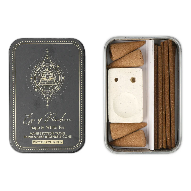Wierook Esoteric Collection Eye of Providence & brander in blikken schuifdoosje