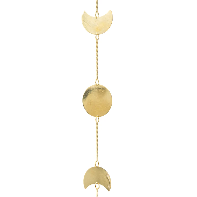 Raamdecoratie maanfasen met bel