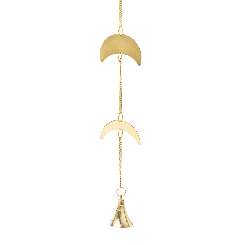 Raamdecoratie maanfasen met bel