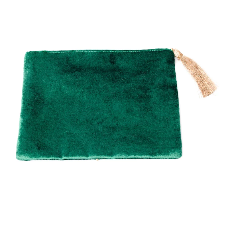 Etui fluweel groen met tarot oog
