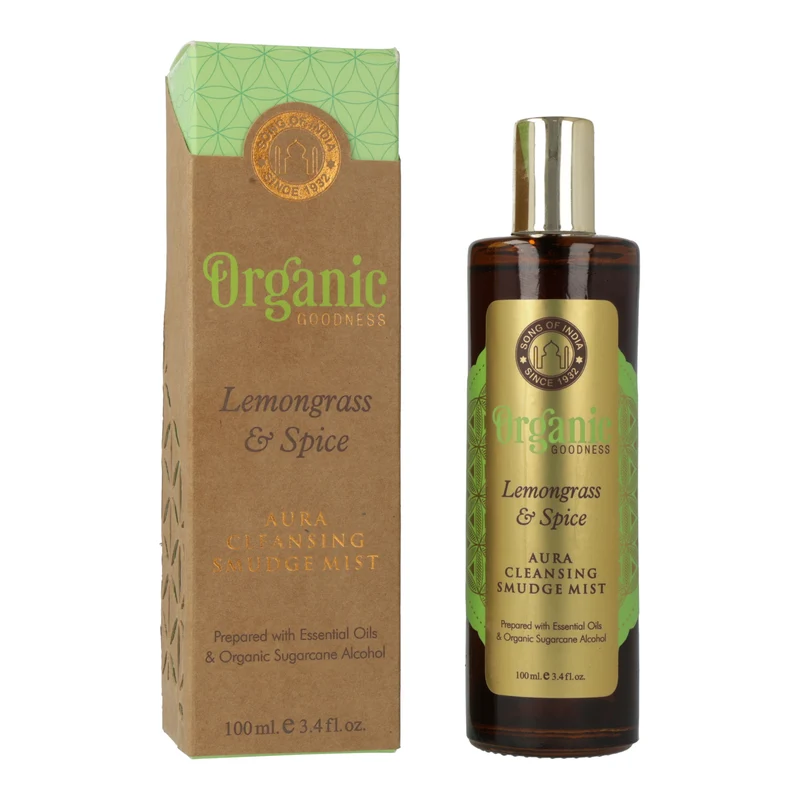 Smudge room spray Organic Goodness Citroengras & Specerijen