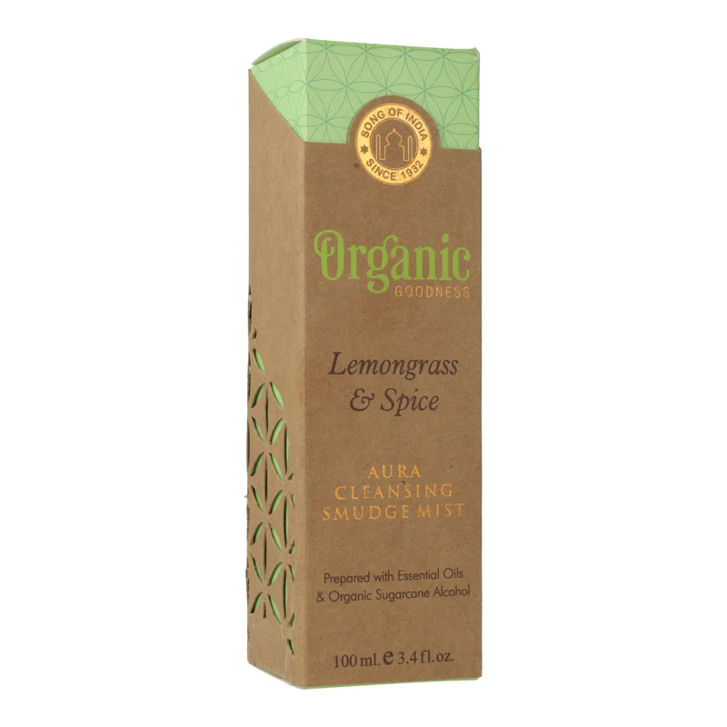Smudge room spray Organic Goodness Citroengras & Specerijen